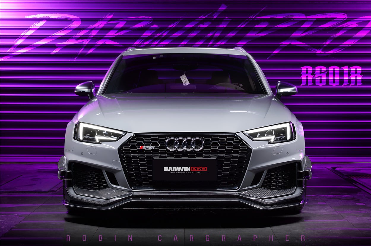 2017 - 2019 Audi RS4 B9 BKSS Style Front Canards